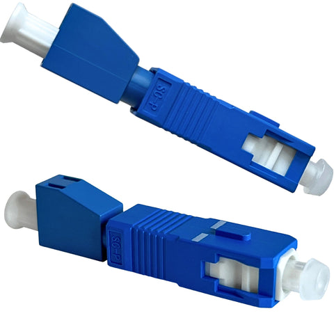 PacSatSales - SC to LC Adapter - 2 pack - LC to SC Adapter for Converting a 1.25mm Female LC Fiber Optic Cable to 2.5mm Male SC/UPC Fiber Optical Power Meter, VFL, Fiber Test Meter or Bulkhead Port