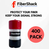 2.5mm SC Fiber Optic Dust Caps - 400 Pack in Easy Access Tube - For FC/SC/ST Fiber Optic Cables and End Faces