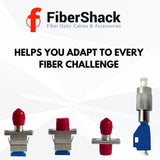 FiberShack - Fiber Optic Adapter Kit - 20 x 4 Fiber Adapter Kit - Transition your Fiber Optic Cables from SC/FC or LC Fiber Adapter to FC/ST Fiber Optic Cables