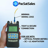 PacSatSales - SC to LC Adapter - 5 pack - LC to SC Adapter for Converting a 1.25mm Female LC Fiber Optic Cable to 2.5mm Male SC/UPC Fiber Optical Power Meter, VFL, Fiber Test Meter or Bulkhead Port