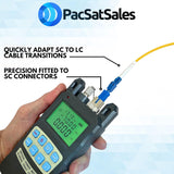 PacSatSales - SC to LC Adapter - 5 pack - LC to SC Adapter for Converting a 1.25mm Female LC Fiber Optic Cable to 2.5mm Male SC/UPC Fiber Optical Power Meter, VFL, Fiber Test Meter or Bulkhead Port